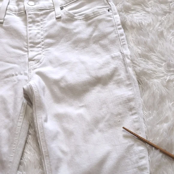 🔴SALE! J. Crew White High Rise Crop Flare Jean Size 27 Petite - Picture 7 of 16